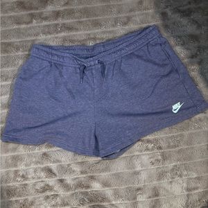 Purple Nike sweat shorts